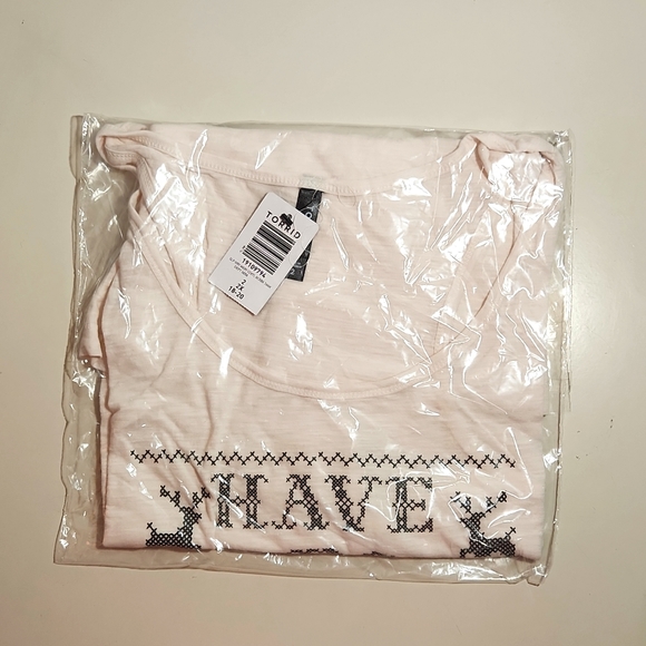 ❤️NWT TORRID TANK - MERRY LITTLE COCKTAIL CHRISTMAS RACERBACK SLEEP PAJAMA CAMI - Picture 6 of 9